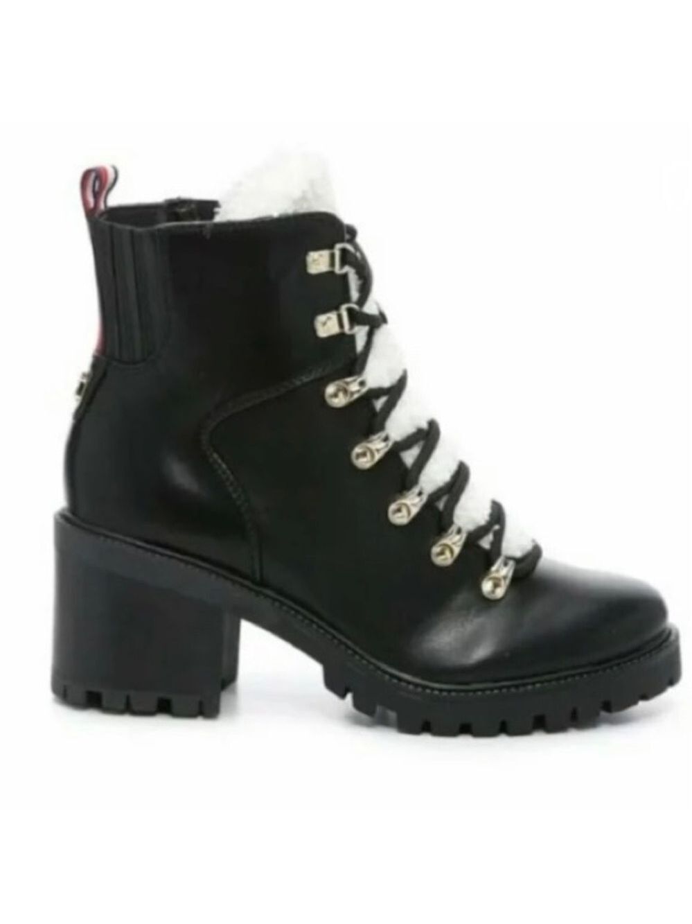 Tommy Hilfiger Black Combat Boots Size 8 NEW